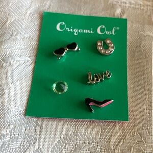 Origami Owl Set of 5 Charms